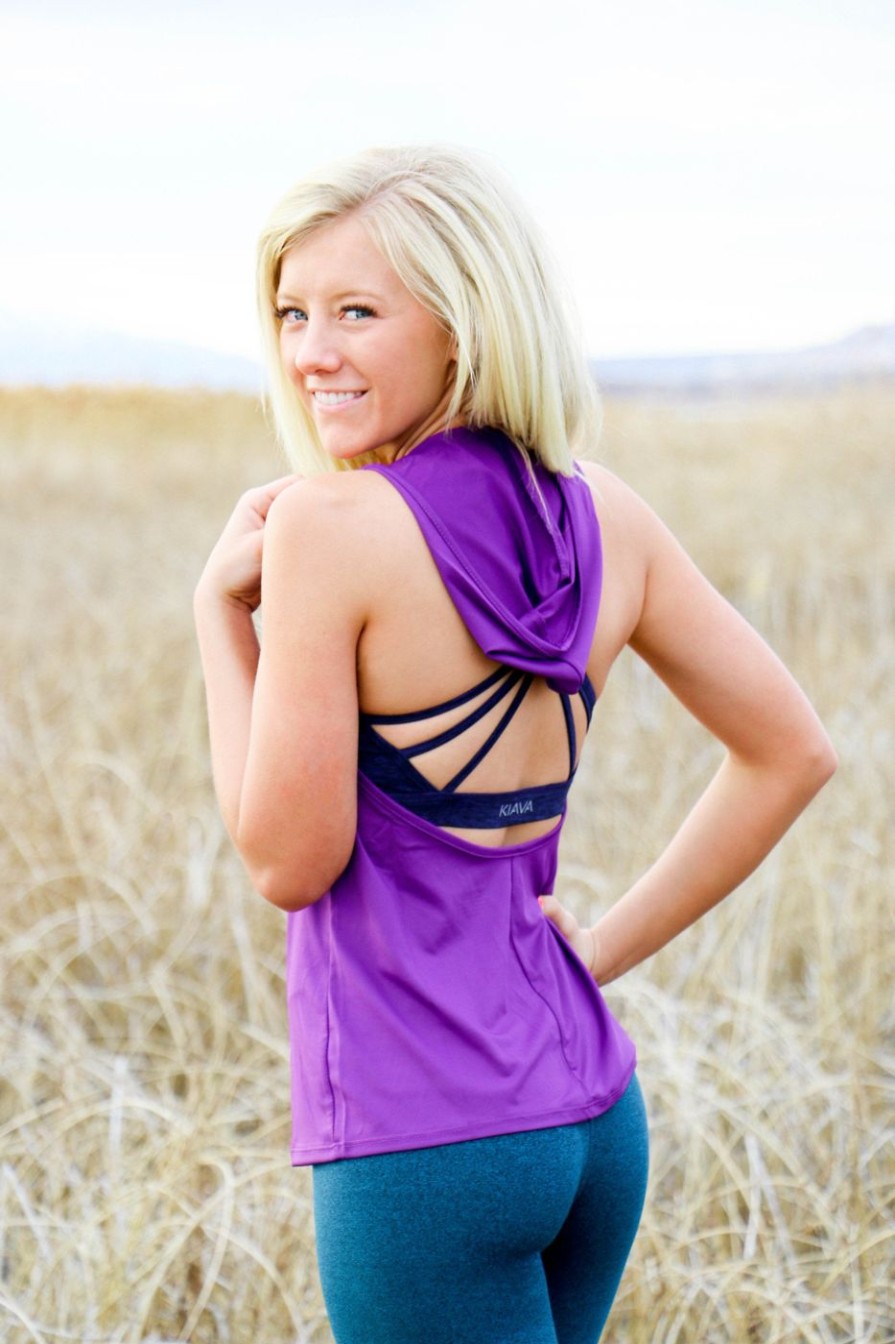 Athletic KIAVA Tank Tops | Warm Up Hood Tank