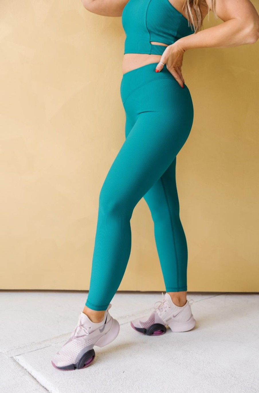 Athletic KIAVA Leggings | Ribbed Leggings (Last Chance Colors)