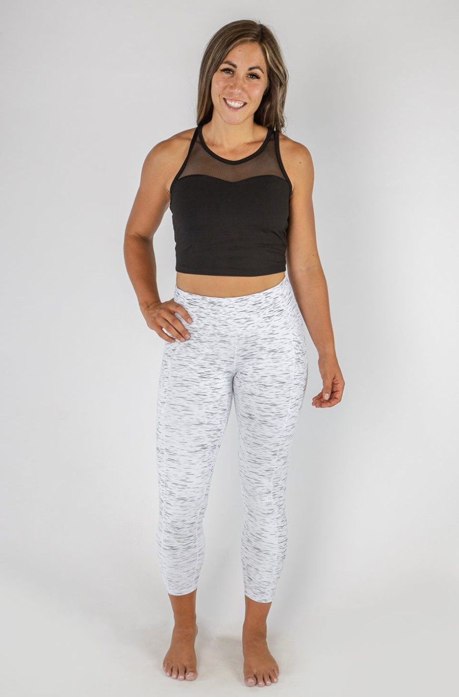 Athletic KIAVA Crop Tops | Sweetheart Crop Top (Last Chance Color) Black