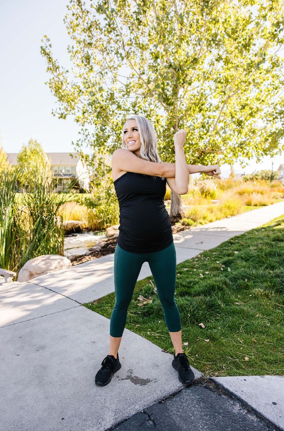 Athletic KIAVA Leggings | Maternity Contour Capri