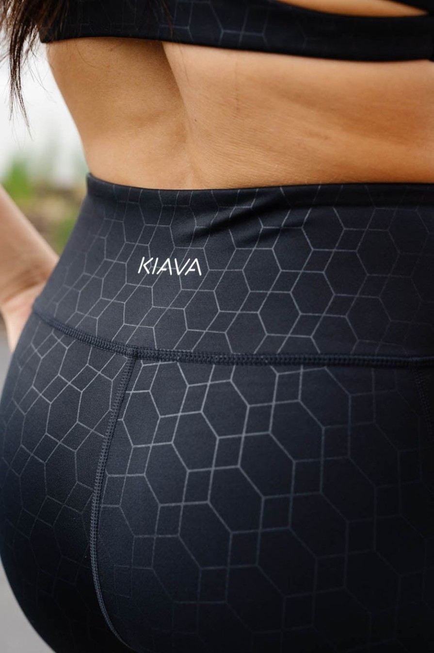 Athletic KIAVA Shorts | Geometric Stealth Shorts