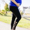 Athletic KIAVA Maternity Bottoms | Maternity Cut Out Legging 26"