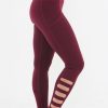 Athletic KIAVA Leggings | Cut Out Legging-Last Chance Colors Maroon