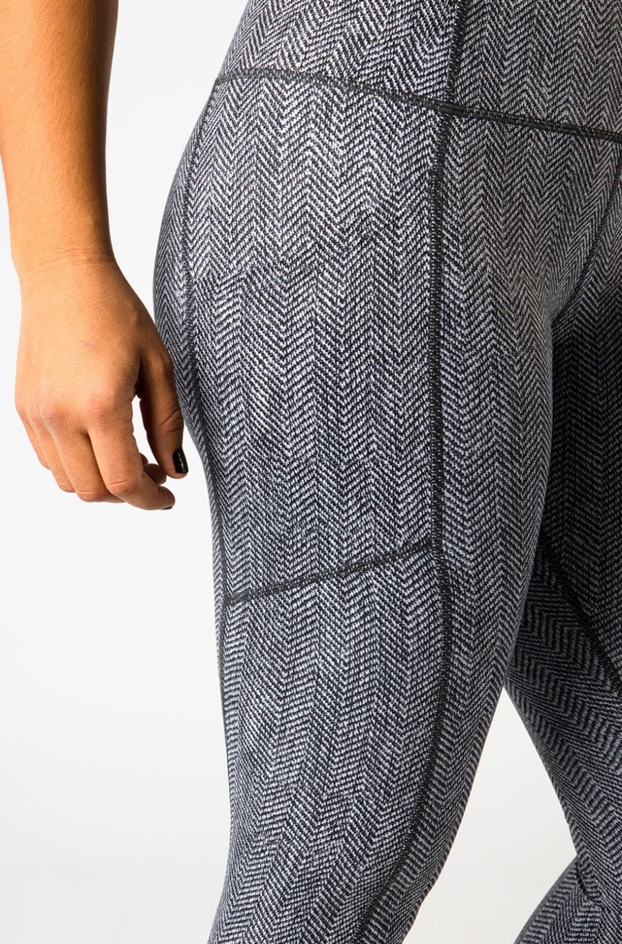 Athletic KIAVA Leggings | Herringbone Capri & Leggings-Last Chance