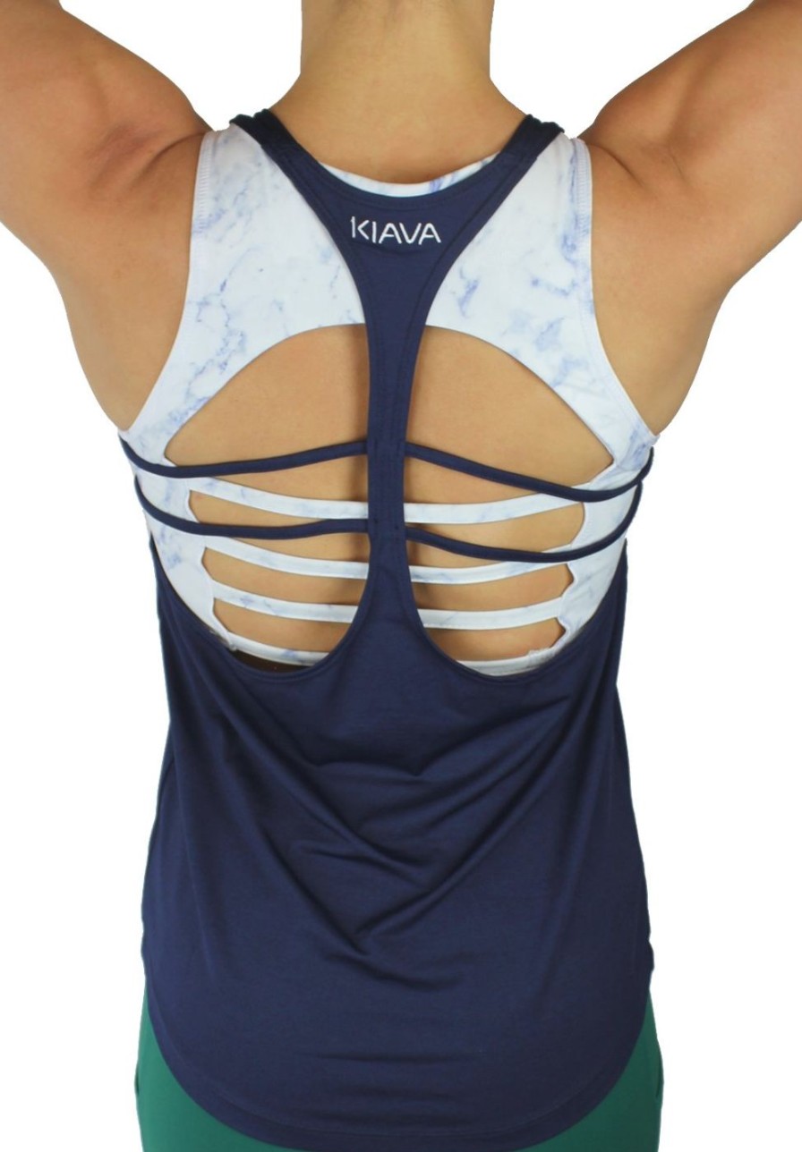 Athletic KIAVA Tank Tops | Suspension Tank Top-All Sales Final Deep Blue