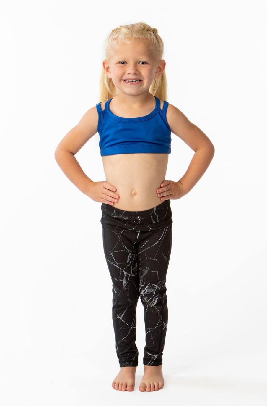 Athletic KIAVA Leggings | Kids Legging-Black Marble