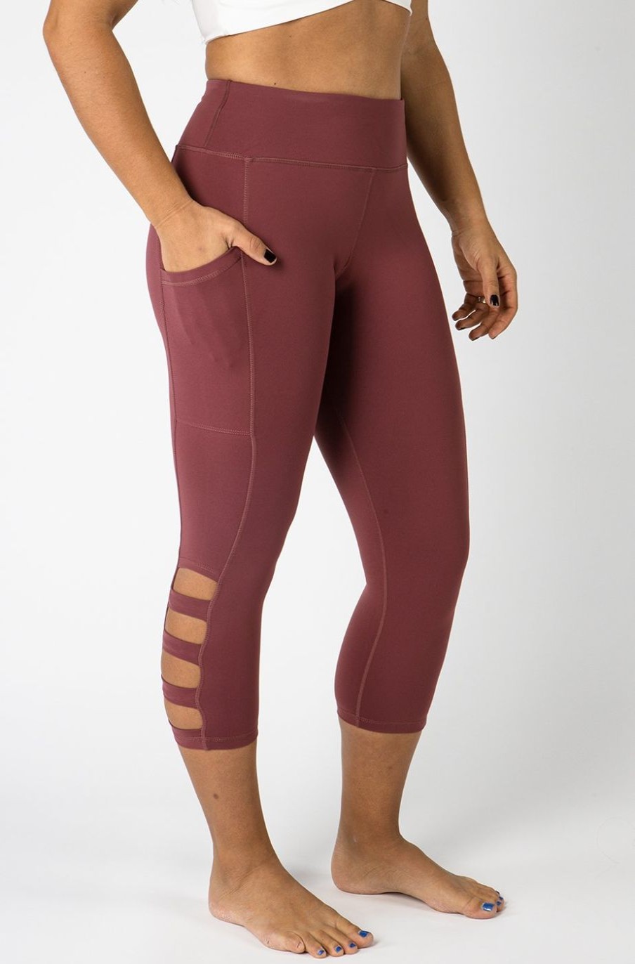 Athletic KIAVA Leggings | Cut Out Capri-Last Chance Colors