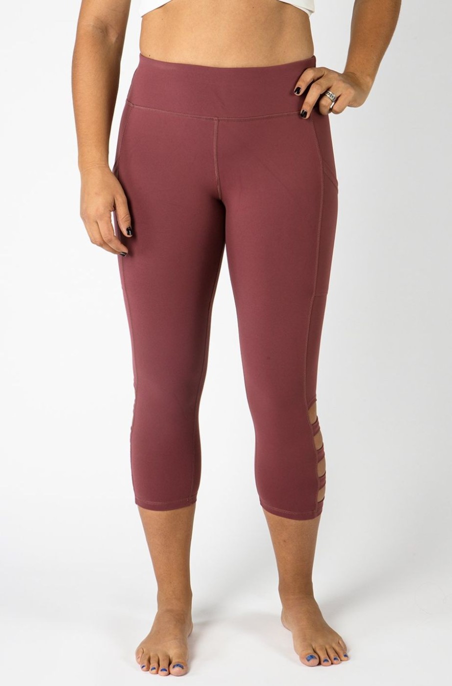 Athletic KIAVA Leggings | Cut Out Capri-Last Chance Colors