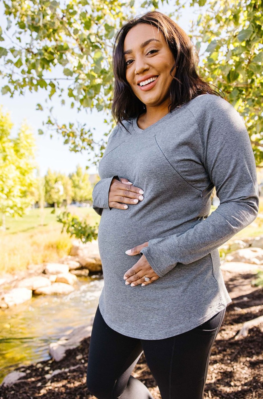 Athletic KIAVA Maternity & Nursing | Cozy Nursing Top