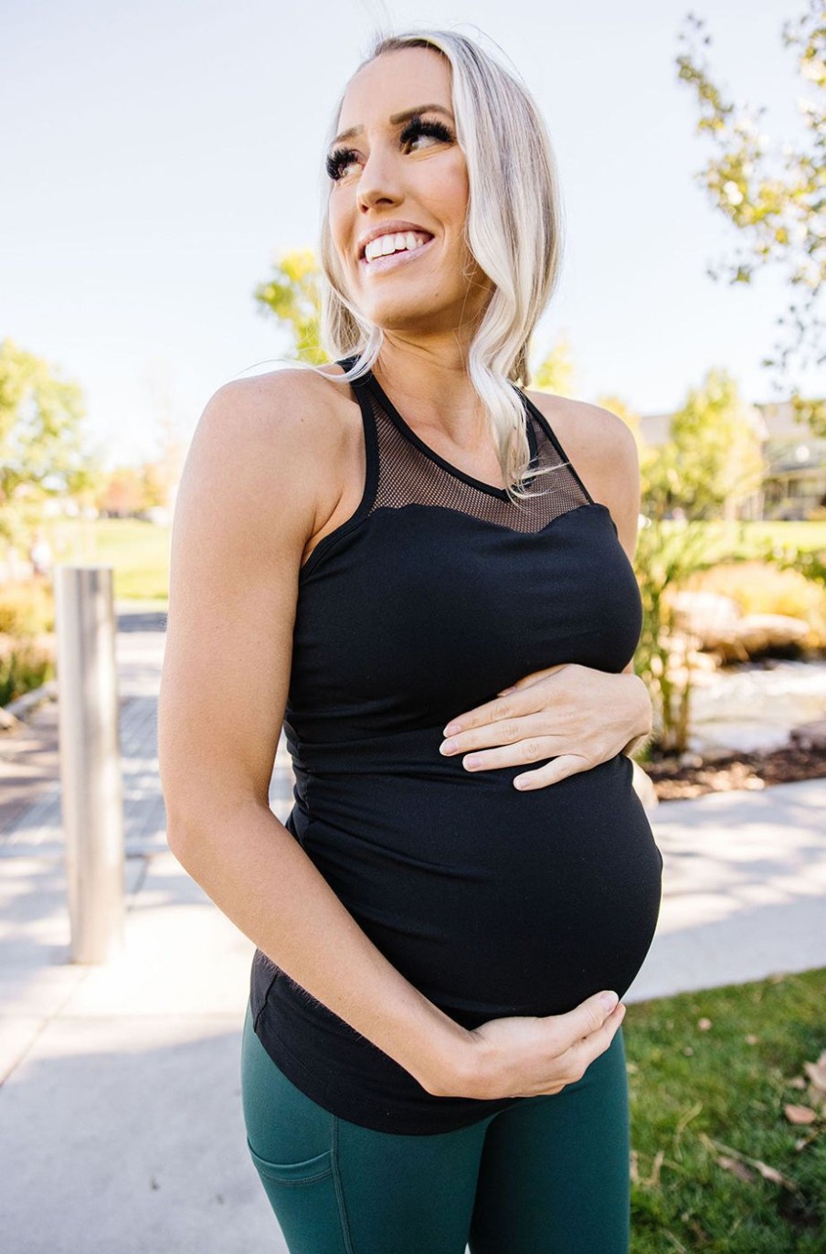 Athletic KIAVA Maternity Bottoms | Maternity Sweetheart Tank