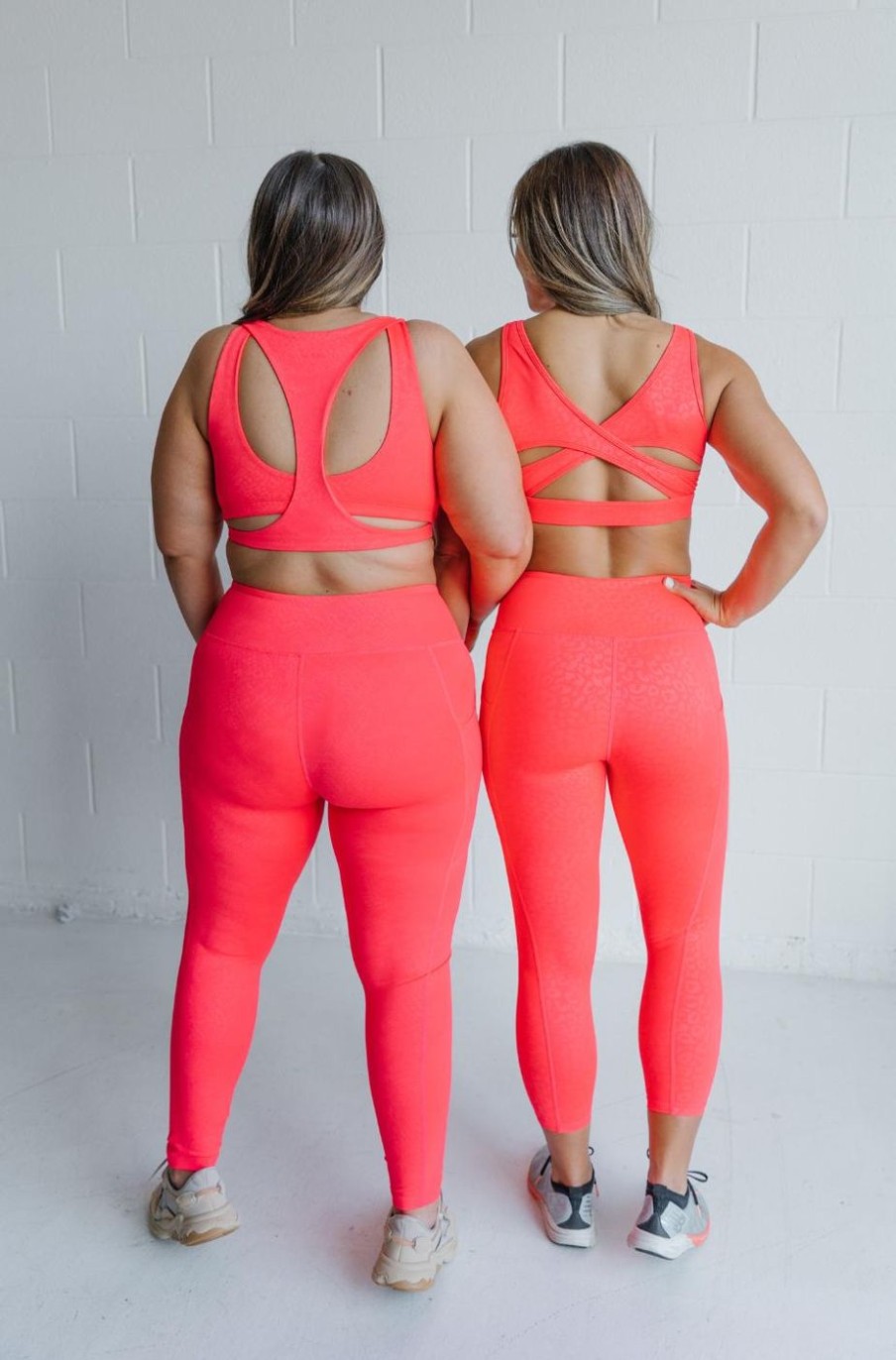 Athletic KIAVA Leggings | Strawberry Stealth Leopard Leggings